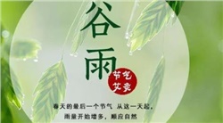 谷雨-谷雨是二十四節(jié)氣的第六個(gè)節(jié)氣，也是春季最后一個(gè)節(jié)氣，每年4月19日~21日時(shí)太陽到達(dá)黃經(jīng)30°時(shí)為谷雨，源自古人"雨生百谷"之說。同時(shí)也是播種移苗、埯瓜點(diǎn)豆的最佳時(shí)節(jié)。